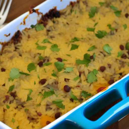 Green Chile Chicken and Rice Bake