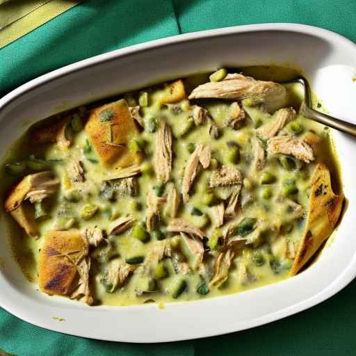 Green chili and chicken casserole