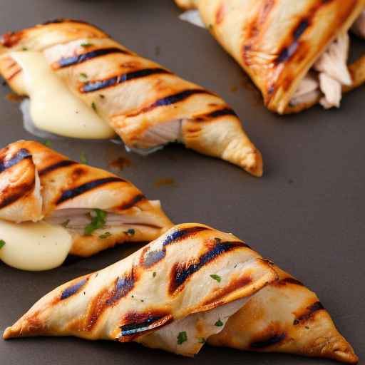 Grilled Chicken and Mozzarella Turnovers