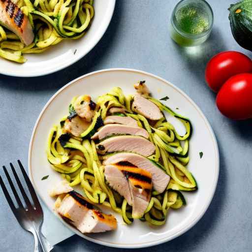 Grilled Chicken and Zucchini Pasta