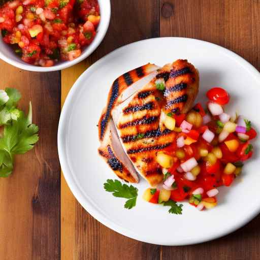 Grilled Chicken Breast with Fresh Tomato Salsa