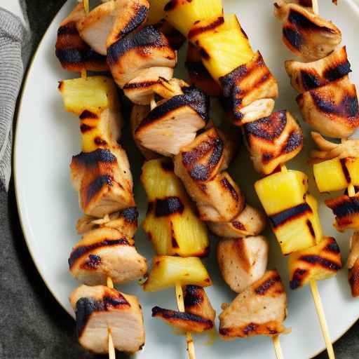 Grilled Chicken Skewers with Pineapple
