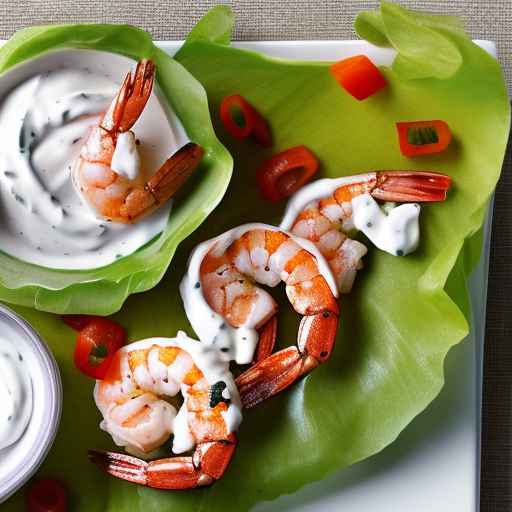 Grilled Shrimp Wraps with Garlic Yogurt Sauce