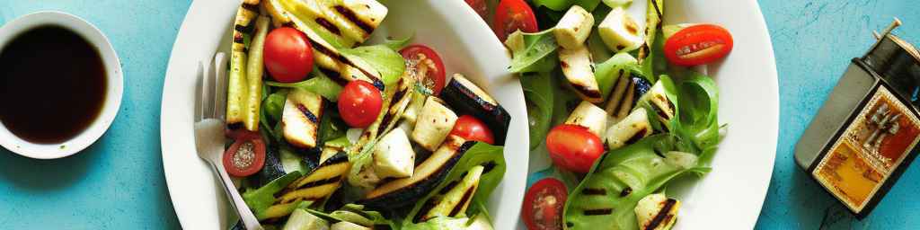 Grilled Vegetable and Egg Salad with Balsamic Vinaigrette