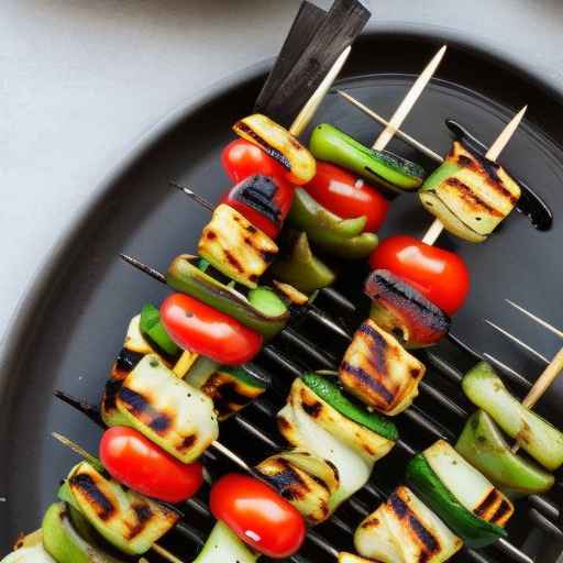 Grilled Vegetable Skewers with Balsamic Glaze