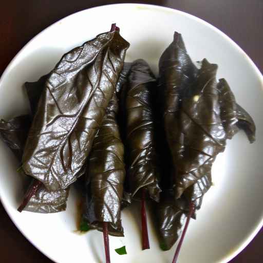 Ground Bison and Brown Rice Stuffed Grape Leaves