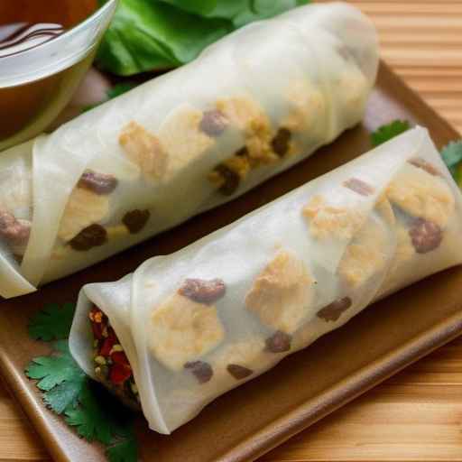 Ground Chicken and Brown Rice Rolls