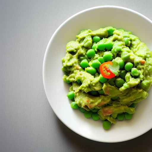 Guacamole with Green Peas