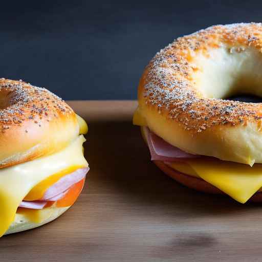 Ham and Cheese Bagel