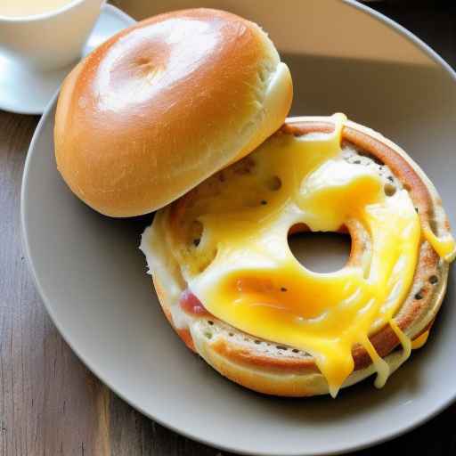 Ham and Cheese Breakfast Bagel