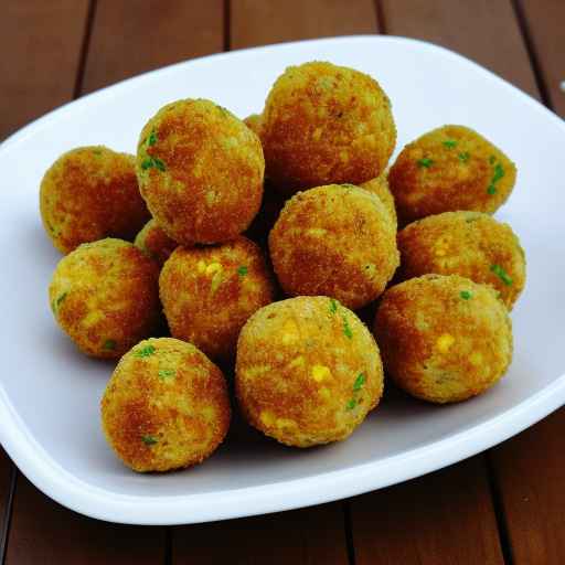 Ham and Cheese Corn Balls