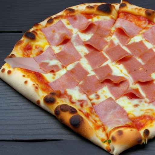 Ham and cheese folded pizza