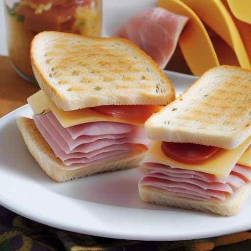 Ham and Cheese Foldover Sandwiches