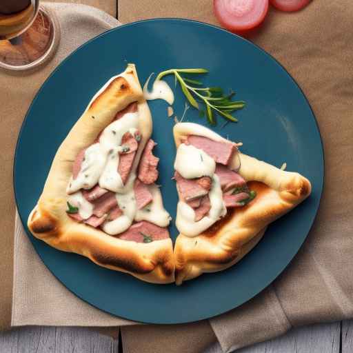 Ham and Mozzarella Calzone