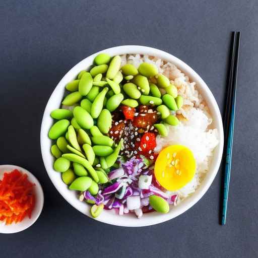 Hawaiian-style Poke Bowl with Edamame