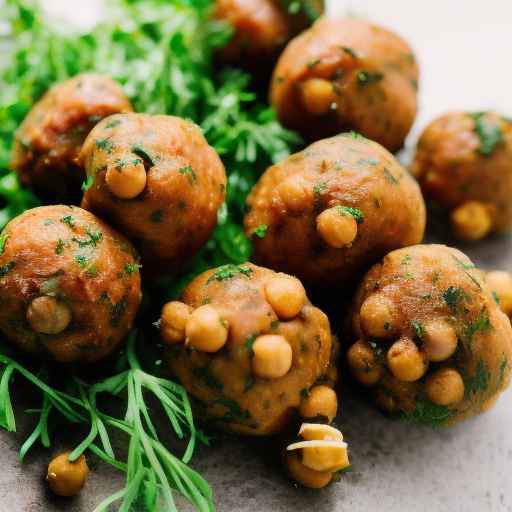 Herbed chickpea balls