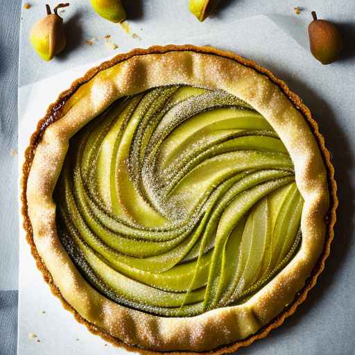 Honey and Pistachio Pear Tart