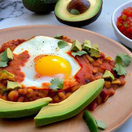 Huevos Rancheros with Salsa and Avocado