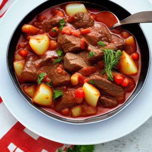 Hungarian-style Beef Goulash with Potato and Paprika