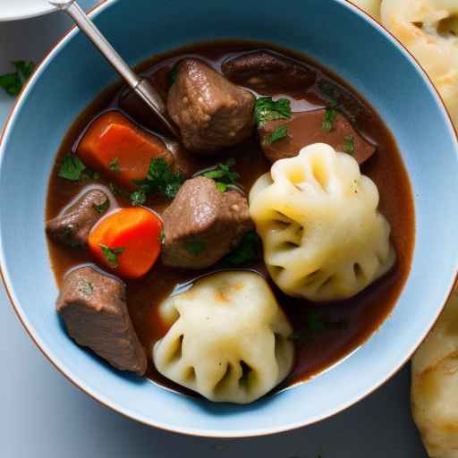 Hungarian Beef Stew with Dumplings