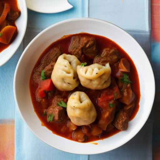 Hungarian Lamb Goulash with Dumplings