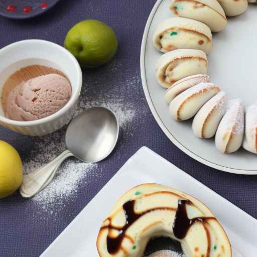 Ice Cream Cheesecake Stuffed Pancake Rolls