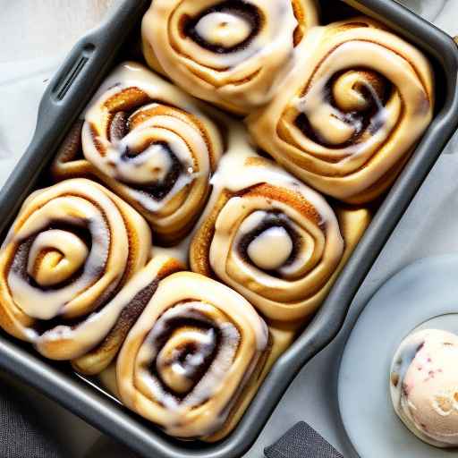 Ice Cream Stuffed Cinnamon Rolls