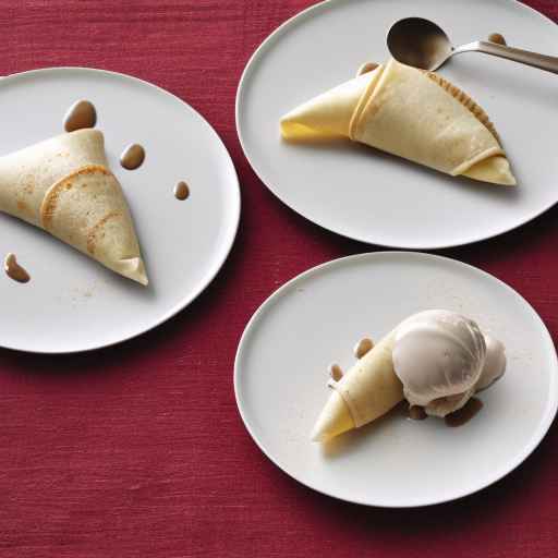 Ice Cream Stuffed Crepes