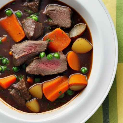 Irish-style Guinness Beef Stew with Potatoes and Carrots