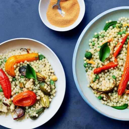 Israeli Couscous Pilaf with Roasted Vegetables