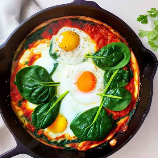 Israeli Shakshuka with Spinach