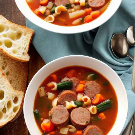 Italian-style Minestrone Soup with Sausage