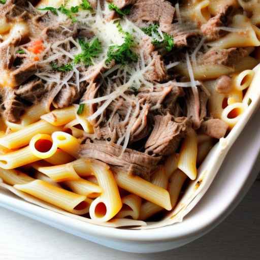 Italian beef and pasta casserole