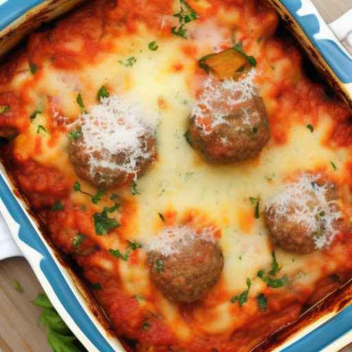 Italian meatball and zucchini casserole