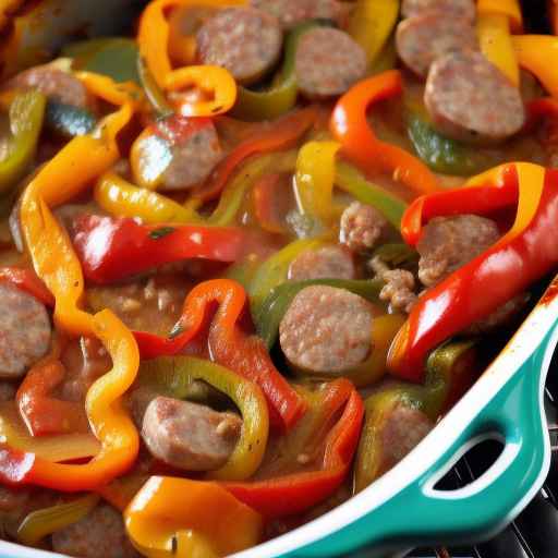 Italian sausage and peppers casserole