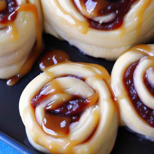 Jam-Stuffed Caramel Rolls