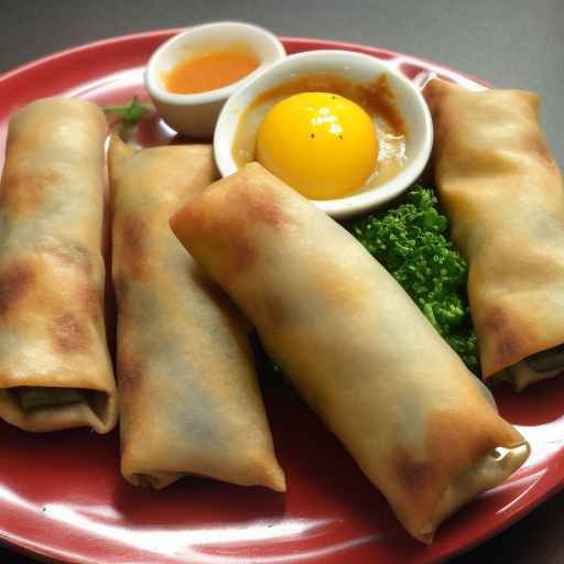 Jamaican beef and egg rolls