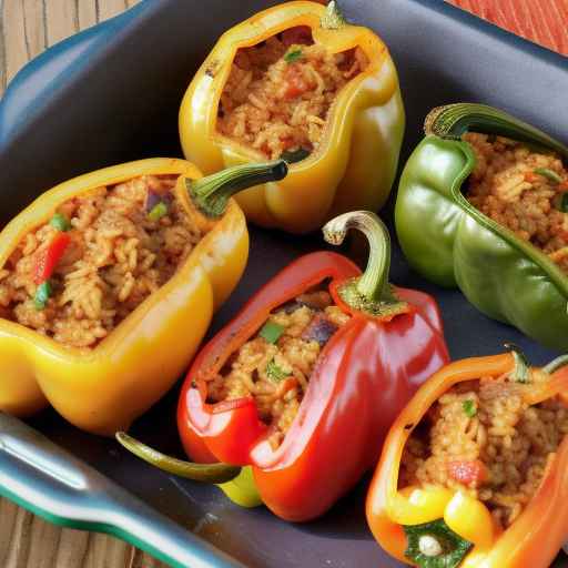 Jambalaya-Stuffed Mini Peppers