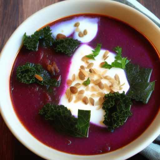 Kale and Beet Borscht