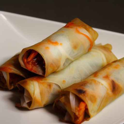 Kimchi Egg Rolls