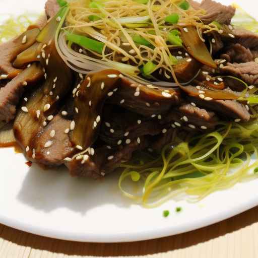 Korean-style Bulgogi Beef with Soybean Sprouts