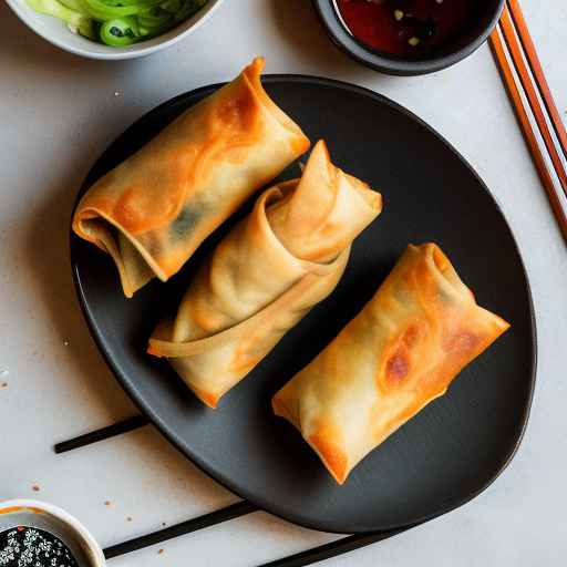 Korean BBQ Egg Rolls