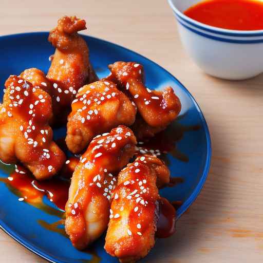 Korean Fried Chicken with Sweet and Spicy Sauce