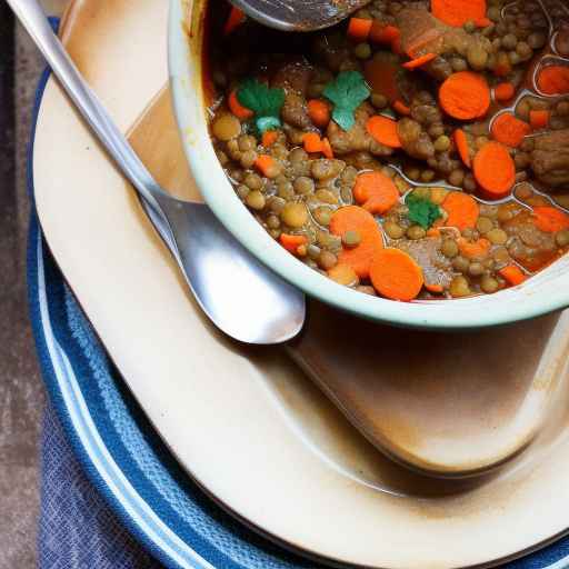 Lamb and Lentil Stew with Carrots