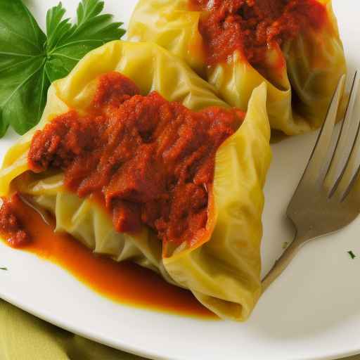 Lamb and Rice Stuffed Cabbage Rolls