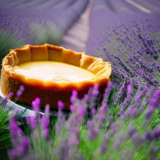 Lavender Flan