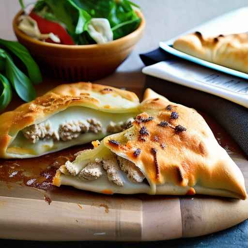 Leek and Mozzarella Calzone