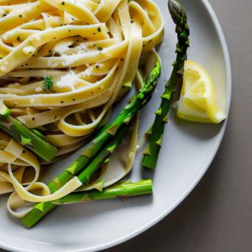 Lemon and Asparagus Fettuccine