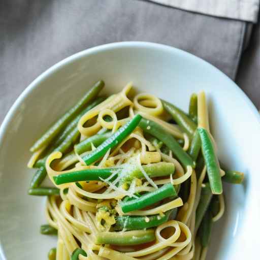 Lemon and Garlic Green Bean Pasta