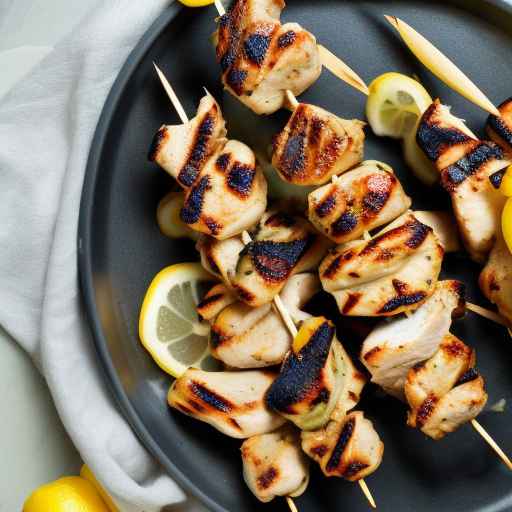 Lemon and Garlic Grilled Chicken Skewers